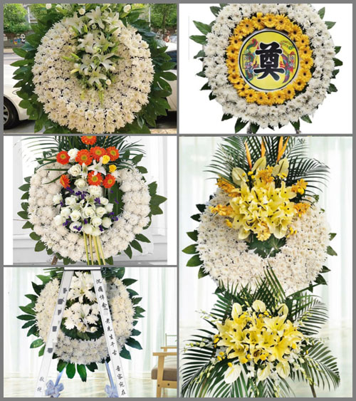 吉林辽源市龙山区北寿街道花圈速递
